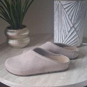 Rothy's Beige Slip-On Mules